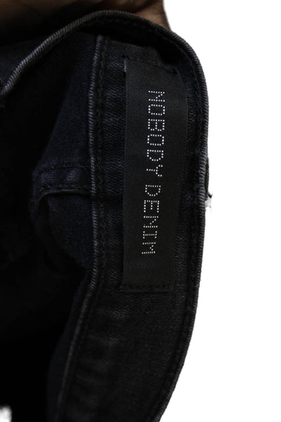 Nobody Denim Womens Skinny Black High Rise Jeans Size 26