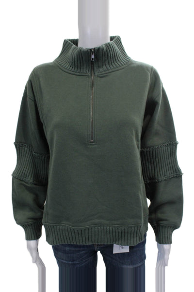 Vintage Havana Womens Pullover Sweater High Neck Long Sleeve Green Size M