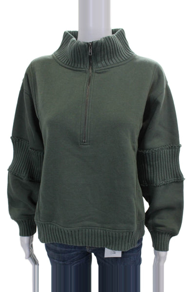 Vintage Havana Womens Pullover Sweater High Neck Long Sleeve Green Size M