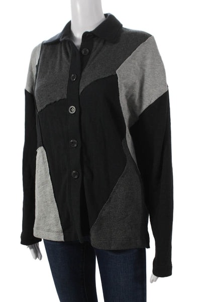 Goldie Womens Basic Jacket Black Cotton Longsleeve Size S