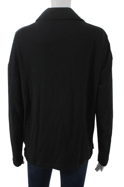 Goldie Womens Basic Jacket Black Cotton Longsleeve Size S