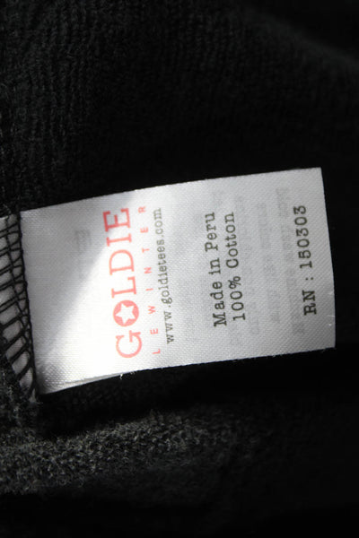Goldie Womens Basic Jacket Black Cotton Longsleeve Size S