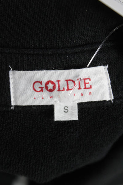 Goldie Womens Basic Jacket Black Cotton Longsleeve Size S