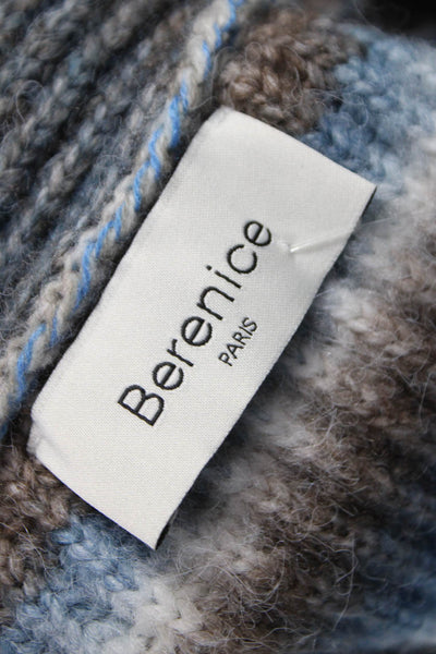 Berenice Womens Cardigan Multicolor Striped V-Neck Acrylic Long Sleeve Size S