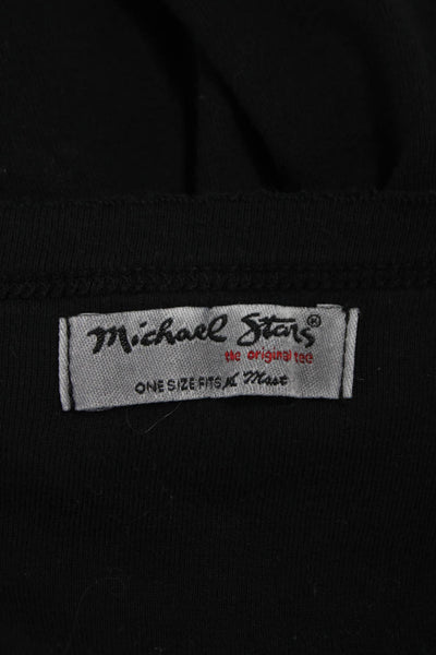 Michael Stars Womens Black Supima Cotton V-Neck Short Sleeve T-Shirt Size S