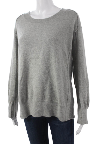 Michael Michael Kors Womens Cashmere Pullover Sweater Gray Crew Neck Size XS