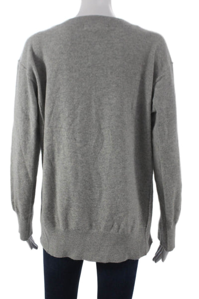 Michael Michael Kors Womens Cashmere Pullover Sweater Gray Crew Neck Size XS
