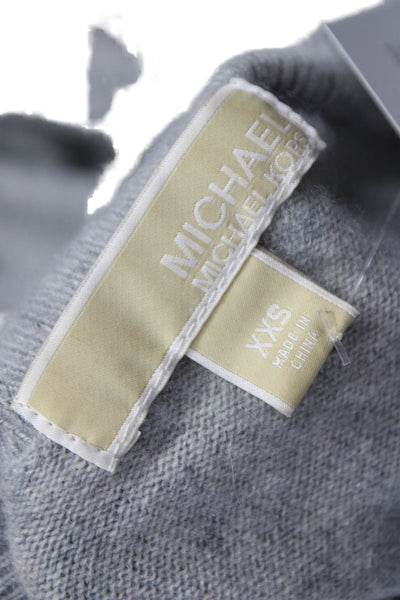 Michael Michael Kors Womens Cashmere Pullover Sweater Gray Crew Neck Size XS