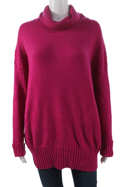 Renuar Women Pink Viscose Cowl Neck Pullover Sweater Long Sleeve Size XS