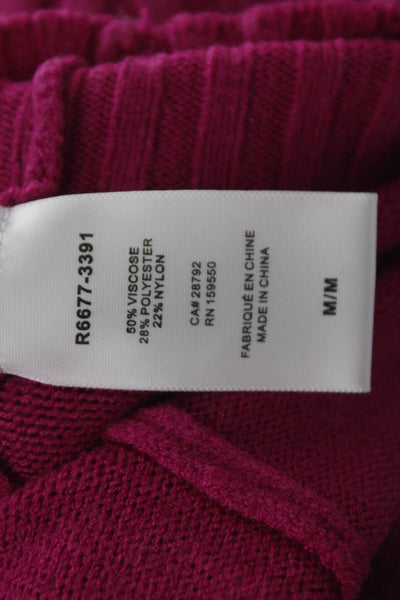 Renuar Women Pink Viscose Cowl Neck Pullover Sweater Long Sleeve Size XS