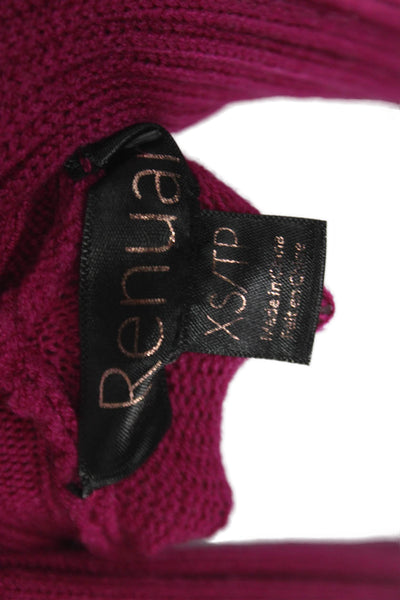 Renuar Women Pink Viscose Cowl Neck Pullover Sweater Long Sleeve Size XS