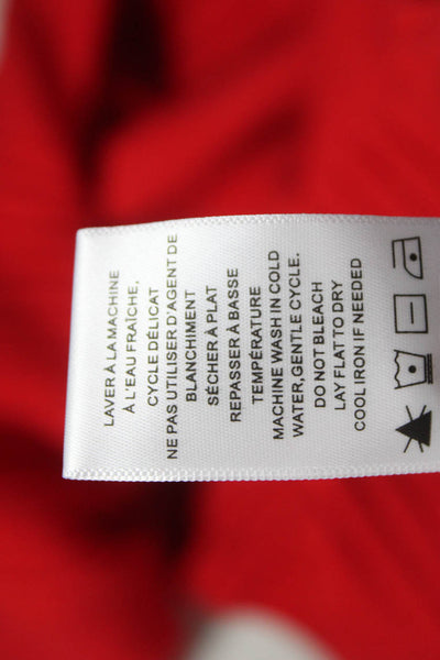 Renuar Women Red Viscose Turtleneck Pullover Sweater Long Sleeve Size M