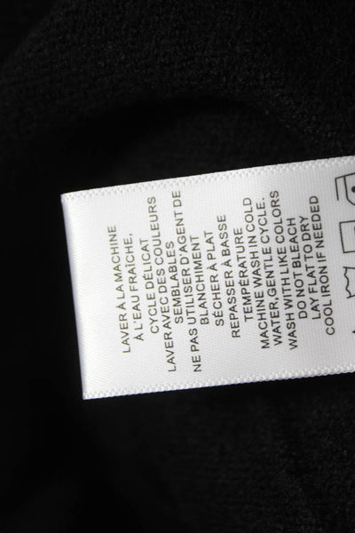 Renuar Womens Black Cowl Neck Tunic Sweater Long Sleeve 50% Viscose Size L