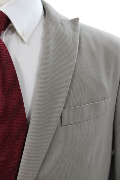 John Varvatos Star USA Mens Corduroy Beige Blazer Size 40
