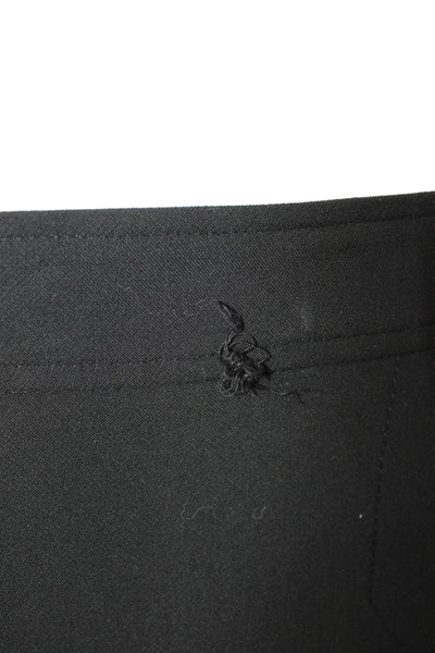 Gerard Darel Womens Cropped Black Polyester Button Pants Size 40