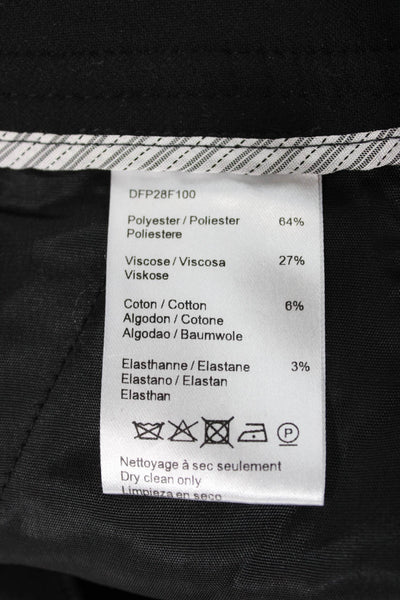 Gerard Darel Womens Cropped Black Polyester Button Pants Size 40