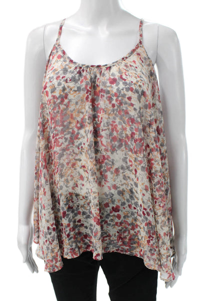Collective Concepts Womens Floral Camisole Scoop Neck Size S