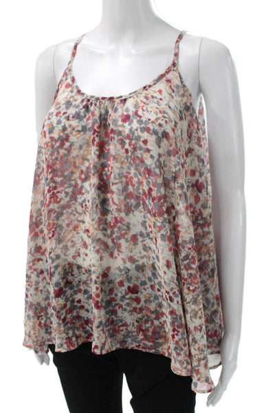 Collective Concepts Womens Floral Camisole Scoop Neck Size S