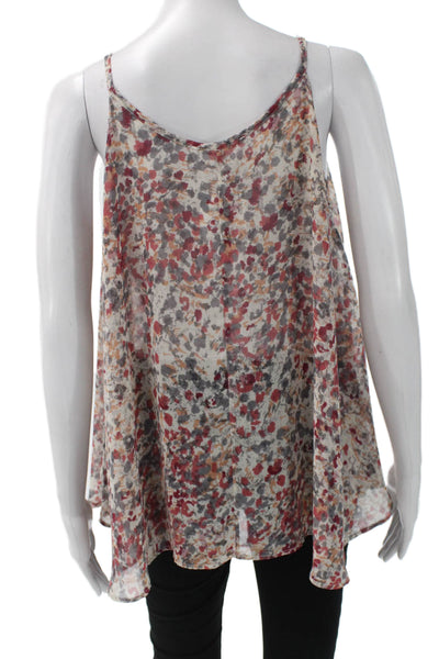 Collective Concepts Womens Floral Camisole Scoop Neck Size S