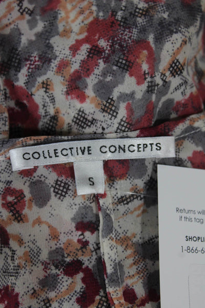Collective Concepts Womens Floral Camisole Scoop Neck Size S