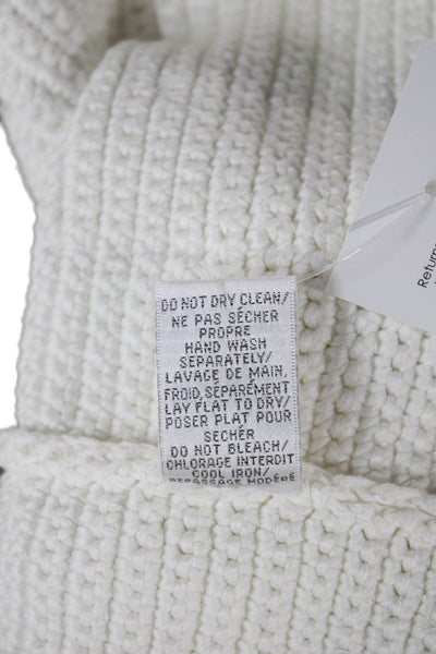 Cynthia Cynthia Steffe Women White Collared Cardigan 3/4 Sleeve Size S