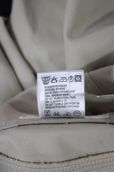 Escada Women Chino Pants Beige Cotton Button Closure Size 36
