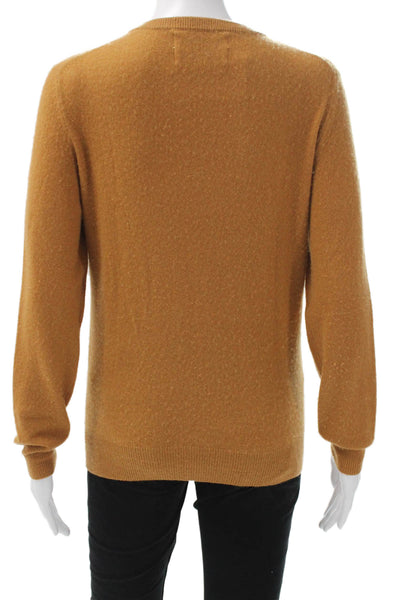 Lingua Franca Womens Wool Blend Pullover Crew Neck Brown Mushroom Size S