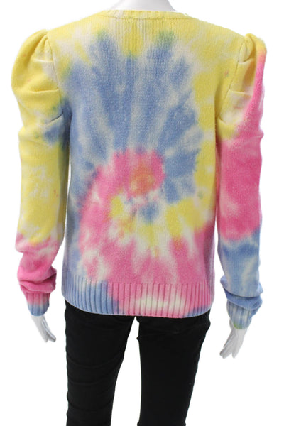 Generation Love Womens Pullover Sweater Multicolor Cotton Blend Tie Dye Size S