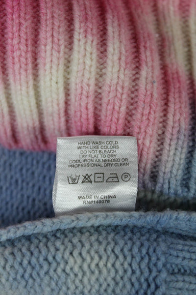 Generation Love Womens Pullover Sweater Multicolor Cotton Blend Tie Dye Size S