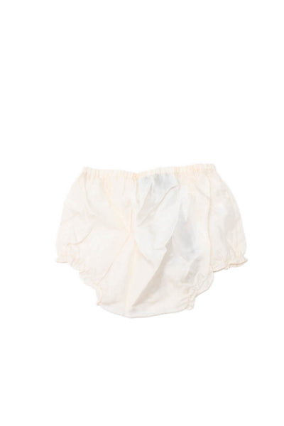 Bonpoint Girls Elastic Waistband Silk Bottoms White Size 6 Months