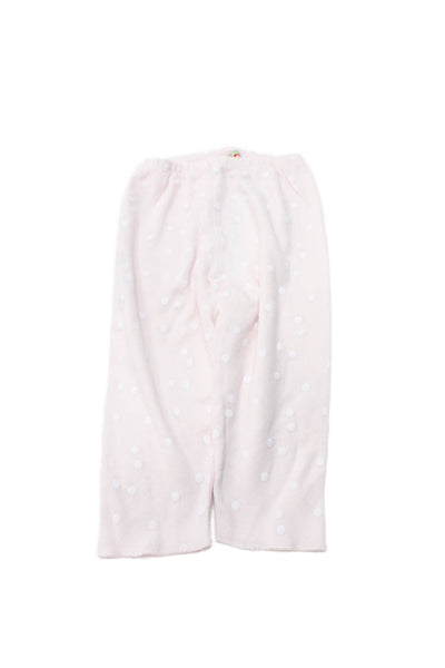 Bonpoint Girls Elastic Waistband Polka Dot Knit Pants Pink Cotton Size 6M