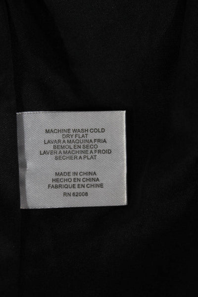 Insight Womens Blouse Black High Neck Long Sleeve Polyester Size XS
