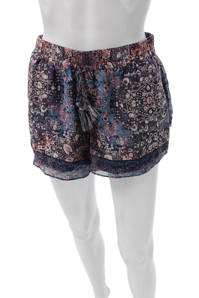 Joie Womens Silk Paisley Drawstring Shorts Multicolor Size XS