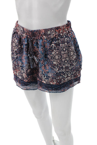 Joie Womens Silk Paisley Drawstring Shorts Multicolor Size XS