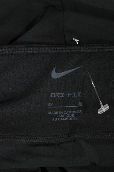 Nike Women Black Jogger Pants Nylon Pull On Plus Size 2X