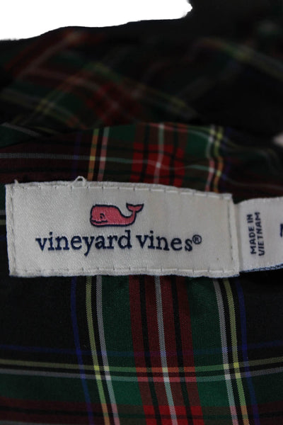 Vineyard Vines Women Quilted Multicolor Polyester Zip Sleeveless Vest Size M