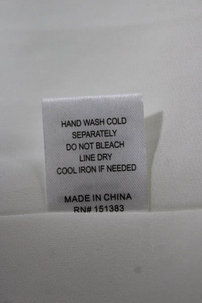 Current Air Womens White Animal Print Fit & Flare Midi Dress Size XS