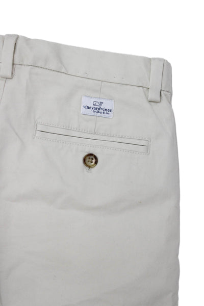 Vineyard Vines Childrens Boys Khaki Shorts Beige Cotton Size 14