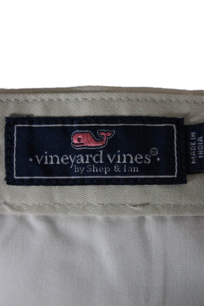 Vineyard Vines Childrens Boys Khaki Shorts Beige Cotton Size 14