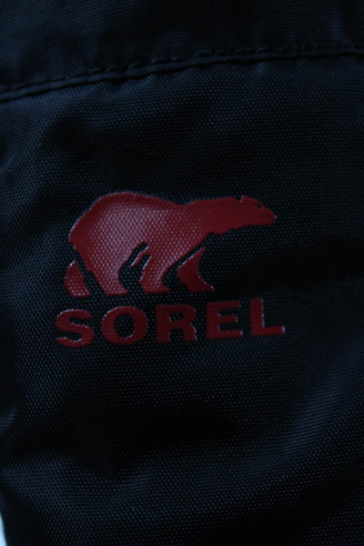 Sorel Womens Insulated Flurry Snow Ankle Boots Black Red Size 6