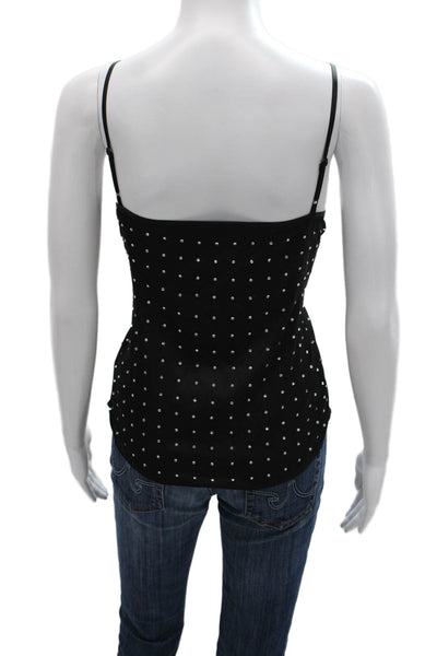 Generation Love Women V-Neck Camisole Black Polyester Sleeveless Size M