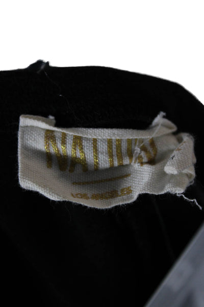 Nation LTD Women Basic Black Viscose Scoop Neck Tank Size L