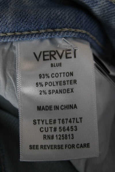 Vervet Womens Cropped Blue Jeans Size 24