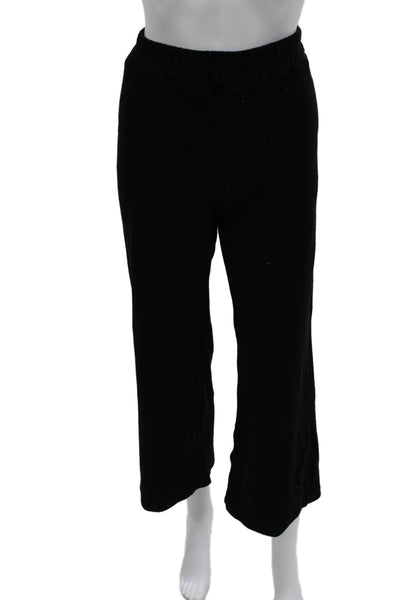 Monrow Womens Black Cotton Pull On Sweatpants Inseam 25 Size XS