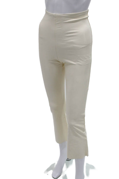 Commando Women Cropped Leggings Ivory Viscose Elastane Size S