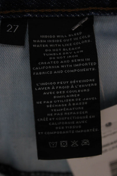 J Brand Women A-Line Cotton Blue Button Short Skirt Size 27