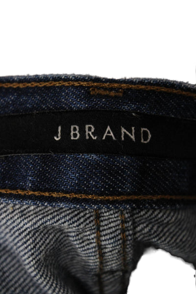 J Brand Women A-Line Cotton Blue Button Short Skirt Size 27