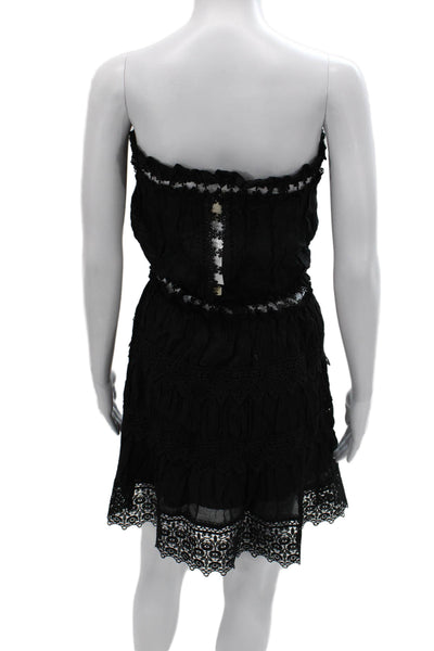 Elan Women Mini Black Off the Shoulder Viscose Sleeveless Pullover Dress Size S