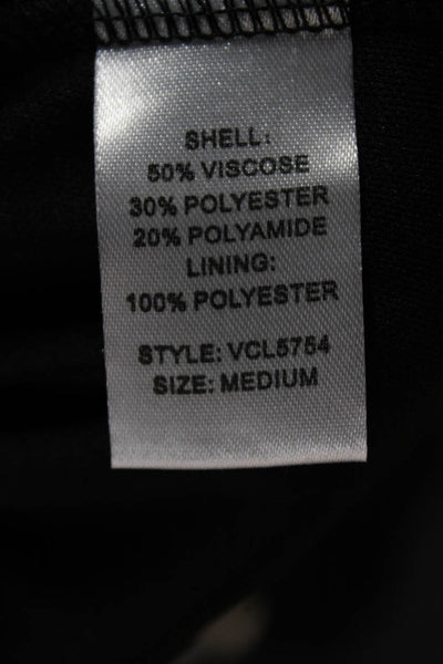 Elan Women Mini Black Off the Shoulder Viscose Sleeveless Pullover Dress Size S
