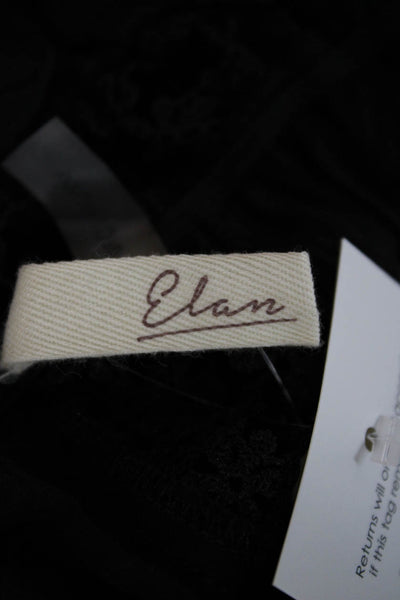 Elan Women Mini Black Off the Shoulder Viscose Sleeveless Pullover Dress Size S